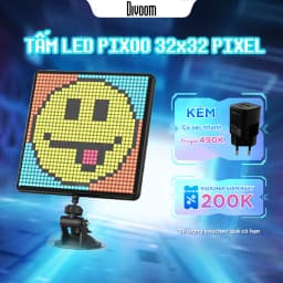 Thumbnail Màn hình Led trang trí Divoom Pixoo Max 32x32, bảng đèn Led kết nối APP + bluetooth hẹn giờ, đếm giờ, nháy theo nhạc 1