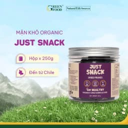 Thumbnail Mận khô Chile Dried Prunes Just Snack thương hiệu Green Food kích cỡ medium | Hộp 250g 1