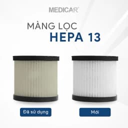 Thumbnail Màng lọc dự phòng HEPA 13 cho Máy lọc không khí Medicar - Công nghệ lọc mới nhất lọc đến 99% bụi mịn, vi khuẩn 3