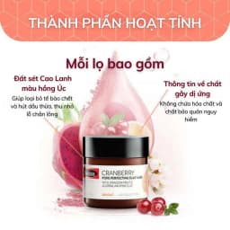 Thumbnail Mặt Nạ Đất Sét Cấp Ẩm Giúp Tái Tạo Da Swisse Cranberry Pore Perfect Claymask - Mask Dưỡng Da Và Chống Lão Hóa 191 1