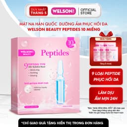 Thumbnail Mặt Nạ Dưỡng Ẩm Hàn Quốc Công Nghệ Semi Gel Giúp Da Căng Mịn Sáng Da Welson Beauty Peptides 10 Miếng/Hộp 1