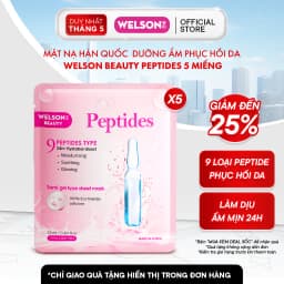 Thumbnail Mặt Nạ Dưỡng Ẩm Hàn Quốc Công Nghệ Semi Gel Giúp Da Căng Mịn Sáng Da Welson Beauty Peptides 5 Miếng 1
