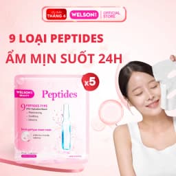 Thumbnail Mặt Nạ Dưỡng Ẩm Hàn Quốc Công Nghệ Semi Gel Giúp Da Căng Mịn Sáng Da Welson Beauty Peptides 5 Miếng 2