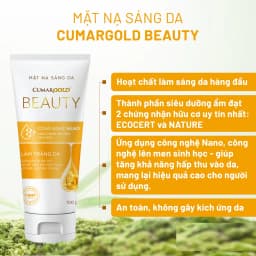 Thumbnail Mặt nạ sáng da CumarGold Beauty giúp hỗ trợ mờ thâm nám, dưỡng sáng da từ nghệ Nano curcumin - CMB02 3