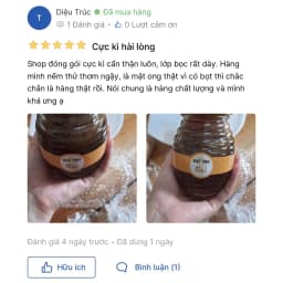 Thumbnail Mật ong nguyên chất, tự nhiên hoa nhãn HNT NATURAL PRODUCT MO450G 1