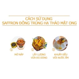 Thumbnail Mật Ong Saffron Đông Trùng Hạ Thảo 180ml/lọ thương hiệu Saffron Việt Nam Saffron Cordyceps Honey 2