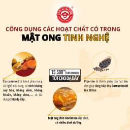 Thumbnail Mật ong tinh nghệ Honimore 15500mg Curcuminoid loại đặc biệt 360g|dành cho người dạ dày 2