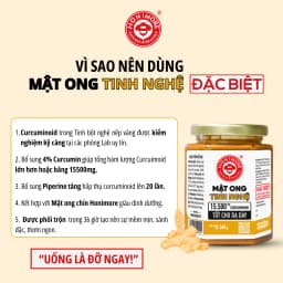 Thumbnail Mật ong tinh nghệ Honimore 15500mg Curcuminoid loại đặc biệt 360g|dành cho người dạ dày 4
