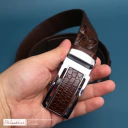 Thumbnail Mặt thắt lưng khóa tự động cho dây lưng da cá sấu FTT Leather 2