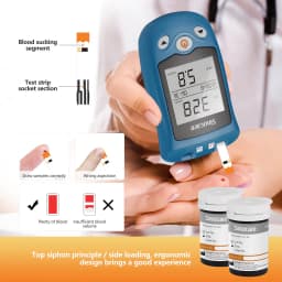 Thumbnail Mẫu mới 50 que thử Axit Uric cho máy Sinocare Safe AQ UG + Tặng 50 kim chích máu 3