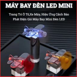 Thumbnail Máy bay đồ chơi phát sáng gắn mũ bảo hiểm, xe máy, ô tô, xe đạp, sáng bằng năng lượng gió không hết pin Có Đèn LED 2