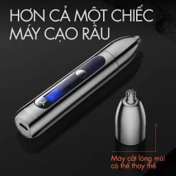 Thumbnail Máy cạo râu coocaa Lightsaber KKGJ031-Chuyên Gia Cạo Râu, Thiết Kế Turbo Với Bộ Cắt Phẳng, Mạ Kim Loại, Chống Nước IPX7 2