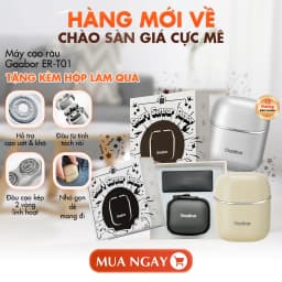 Thumbnail Máy cạo râu Gaabor ER-T01 đầu cạo 3D ôm vòng, chống nước IPX7 nhỏ gọn dễ dàng mang đi - quà tặng nam 2