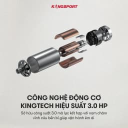 Thumbnail Máy chạy bộ KINGSPORT BK-8000 Pro đa năng, nâng dốc tự động 18%tốc độ tối đa 14km/h, kèm đai massage và thanh gập bụng 2
