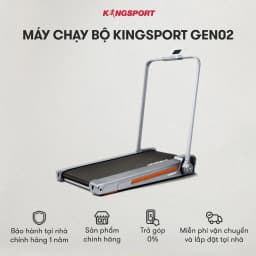 Thumbnail Máy chạy bộ KINGSPORT Gen 02 nhỏ gọn, tốc độ tối đa 8km/h, khung sườn chắc chắn, độ dốc 3 cấp độ 1