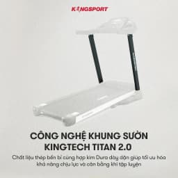 Thumbnail Máy chạy bộ KINGSPORT Plus K-04 đơn năng,thảm chạy rộng chống trơn, thiết kế nhỏ gọn 3