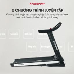 Thumbnail Máy chạy bộ KINGSPORT Plus K-04 đơn năng,thảm chạy rộng chống trơn, thiết kế nhỏ gọn 4