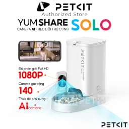 Thumbnail Máy Cho Ăn Tự Động Có Camera, Máy Nhả Hạt Cho Chó Mèo PETKIT Yumshare SOLO - Máy cho ăn thông minh PETKIT Solo 1