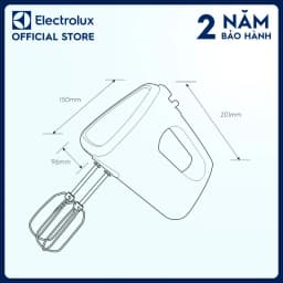 Thumbnail Máy đánh trứng cầm tay Electrolux EHM3407 - Trộn đa năng, dễ dàng vệ sinh 2