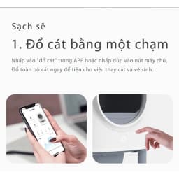 Thumbnail Máy Dọn Vệ Sinh Cho Mèo Tự Động PETREE Pro Bản Quốc Tế Kết Nối App Điều Khiển Từ Xa 4