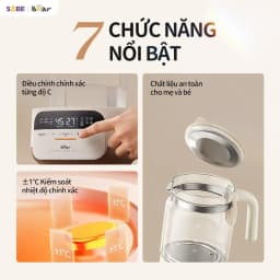 Thumbnail Máy Đun Nước Và Hâm Nước Pha Sữa BEAR Máy Hâm Sữa Dung Tích 1.3L Máy Pha Sữa Rã Đông Sữa Mẹ Bình Nấu Nước Pha Sữa 5H12N 4