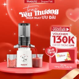 Thumbnail Máy Ép Chậm Masuto Ép Trái Cây Nguyên Quả Kiệt Bã Dung Tích 0,6L Làm Nước Ép, bảo hành 12 tháng 1