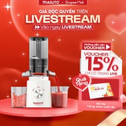 Thumbnail Máy Ép Chậm Masuto  Ms Healthy Ép Trái Cây Nguyên Quả Kiệt Bã Dung Tích 0,6L Làm Nước Ép 1
