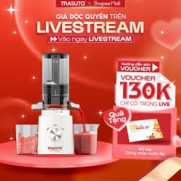 Thumbnail Máy Ép Chậm Masuto Ms Healthy Làm Kem Ép Trái Cây Nguyên Quả Kiệt Bã Dung Tích 0,6L Làm Nước Ép, bảo hành 12 tháng 1