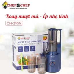Thumbnail Máy Ép Chậm Mini Cao Cấp CHEF&CHEF CH-210A – Ép Kiệt Bã, Giữ Trọn Dinh Dưỡng 2