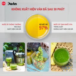 Thumbnail Máy Ép Chậm Trục Ngang KARLIN X5_Máy Ép Nguyên Quả Siêu Kiệt Bã 97%_Ép Xay Đa Năng [Snap Kitchen] 4