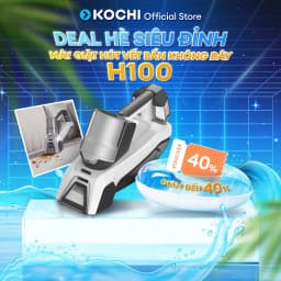 Thumbnail Máy Giặt Hút Vết Bẩn KOCHI H100 - Không Dây - 8000Pa - Làm Sạch Thảm, Nệm, Sofa - Pin 2000mAh - Sạc Type-C 1