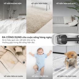 Thumbnail Máy Giặt Hút Vết Bẩn KOCHI H100 - Không Dây - 8000Pa - Làm Sạch Thảm, Nệm, Sofa - Pin 2000mAh - Sạc Type-C 3