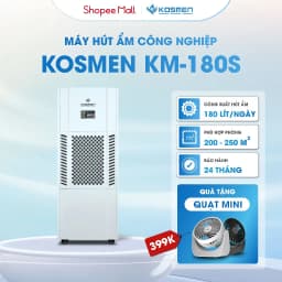 Thumbnail Máy Hút Ẩm Công Nghiệp Kosmen KM-180S 180 lít/ngày - Hàng Chính Hãng Bảo Hành 24 Tháng 1