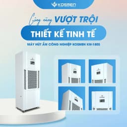 Thumbnail Máy Hút Ẩm Công Nghiệp Kosmen KM-180S 180 lít/ngày - Hàng Chính Hãng Bảo Hành 24 Tháng 4