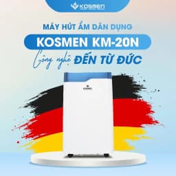 Thumbnail Máy Hút Ẩm Dân Dụng Kosmen KM-20N - Thích Hợp Không Gian 80m2 - Hàng Chính Hãng Bảo Hành 24 Tháng 2