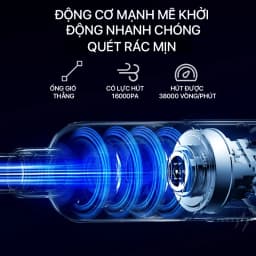 Thumbnail Máy hút bụi cầm tay Deerma DX1000 đa năng lực hút 16000Pa - Bảo hành 12 tháng 3