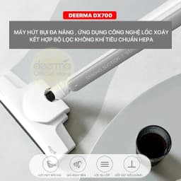 Thumbnail Máy hút bụi cầm tay Deerma DX700 lực hút 15000Pa kèm 3 đầu hút đa năng - Bảo hành 12 tháng 2