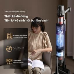 Thumbnail Máy hút bụi cầm tay không dây Deerma T30 Station với lực hút 23000pa kèm trạm sạc thông minh - Bảo hành 12 tháng 3