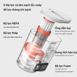 Thumbnail Máy hút bụi giường nệm Deerma CM980 lực hút 13000Pa sấy khô bằng khí nóng, kèm tia UV khử khuẩn - Bảo hành 12 tháng 2