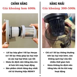 Thumbnail Máy hút bụi giường nệm đệm cầm tay đèn UV diệt khuẩn REKKY không dây cao cấp, lực hút mạnh [HÀNG CHÍNH HÃNG] 3