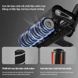 Thumbnail Máy hút bụi không dây Deerma T30W đa năng với lực hút mạnh 23000pa kèm ánh sáng xanh thông minh - Bảo hành 12 tháng 4