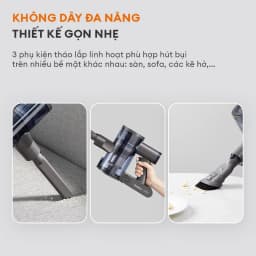 Thumbnail Máy hút bụi không dây lực hút li tâm GAABOR VCL10E-BK01A dòng DEEP SEA cao cấp, pin Lithium tháo rời 4