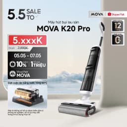 Thumbnail Máy hút bụi lau nhà khô và ướt đa năng Mova K20 Pro | Không dây | Giặt nóng 60℃ - Hàng chính hãng - Bảo hành 12 tháng 1