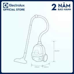 Thumbnail Máy hút bụi lốc xoáy siêu gọn nhẹ Electrolux CompactGo - Z1230 - Đầu hút 2 trong 1 3