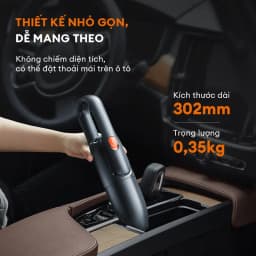 Thumbnail Máy hút bụi ô tô cầm tay GAABOR GVCC-M4A2 màu đen lực hút mạnh 4500pa dây nguồn dài 4.5m 2