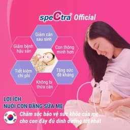 Thumbnail Máy Hút Sữa Rảnh Tay Không Dây Spectra Wearable 01 Bộ (Bảo hành 24 tháng) 4