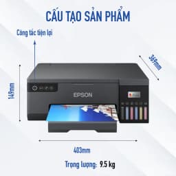Thumbnail Máy In Epson Ecotank L8050 Thiết Kế Nhỏ Gọn In 6 Màu Mực Độ Phân Giải Cao 1