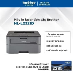 Thumbnail Máy in laser đơn sắc Brother HL-L2321D 2