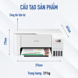 Thumbnail Máy In Phun Màu Đa Năng Epson EcoTank L3256 (Bao Gồm Bộ Mực Chính Hãng Đi Kèm) 2
