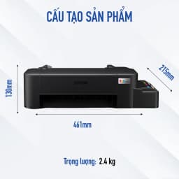 Thumbnail Máy In Phun Màu Đơn Năng Epson EcoTank L121 (Bao Gồm Bộ Mực Chính Hãng Đi Kèm) 1